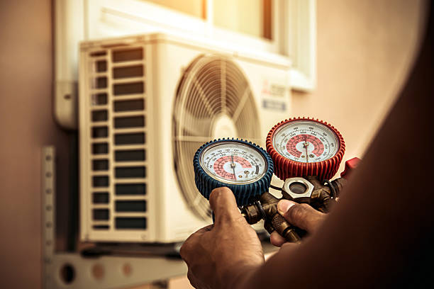 Professional Heat Pump Repair technician working in Clinton, NJ